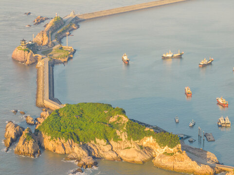 中国浙江温州石塘半岛避风港