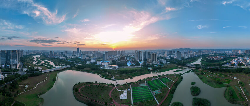 南宁明月湖湿地公园风光