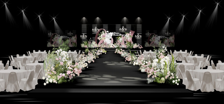 白粉韩式水晶婚礼
