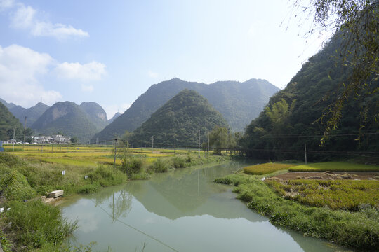 自然风光与河流