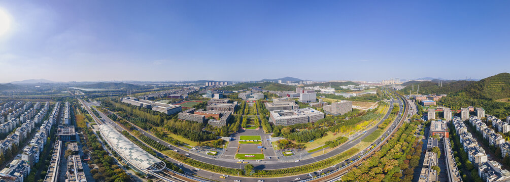 南京大学仙林校区航拍全景