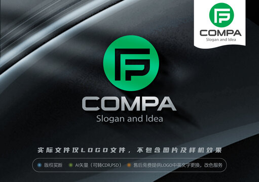 Fp字母LOGO