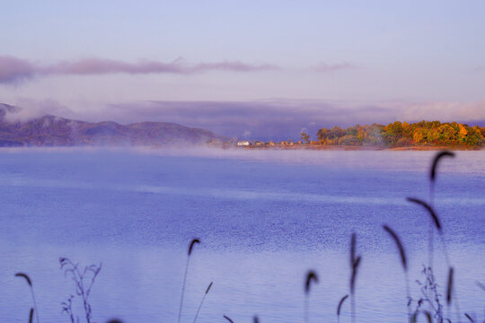 松花湖的早晨