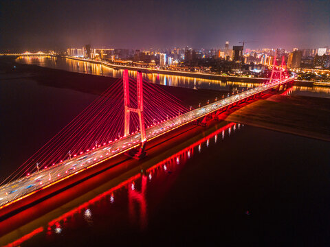 南昌大桥夜景