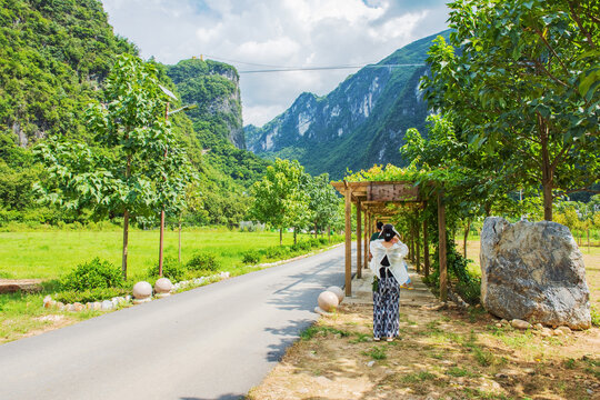 中国广东的山脉和公园绿色美景