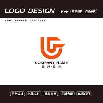 UG字母logo标志