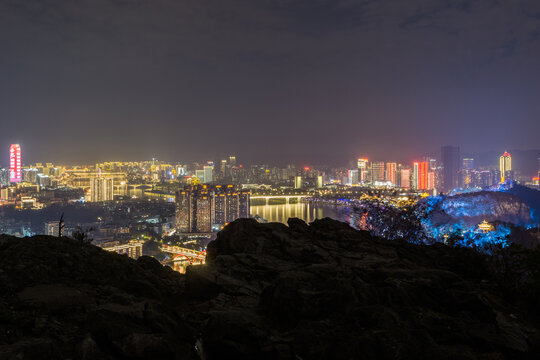 柳州城中区夜景