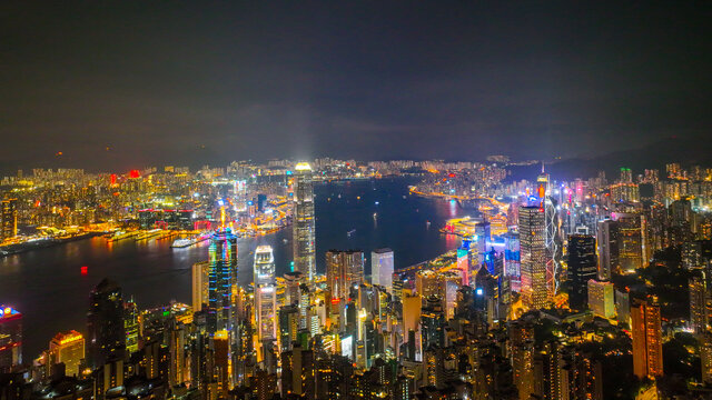 香港维多利亚港夜景