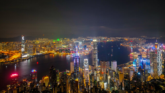 香港维多利亚港夜景