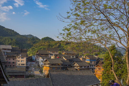 侗族村寨民族建筑