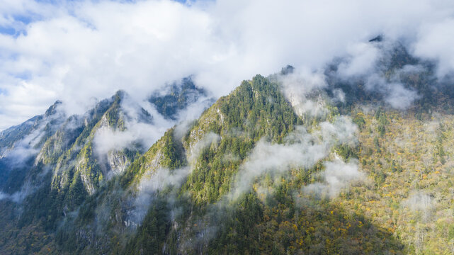云雾绕山间