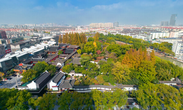 上海市曲水园全景