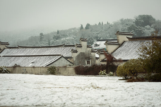 西山太湖雪景