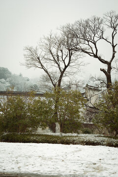 西山太湖雪景