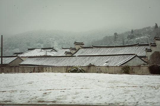 西山太湖雪景