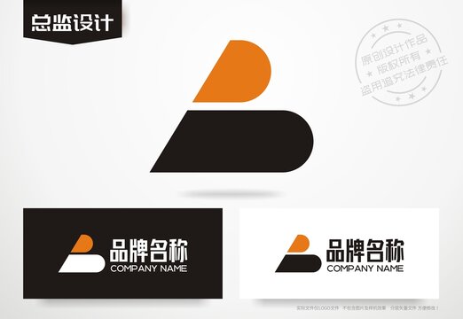 字母BA组合logo