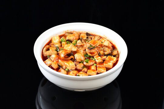 麻婆豆腐烩鱼片