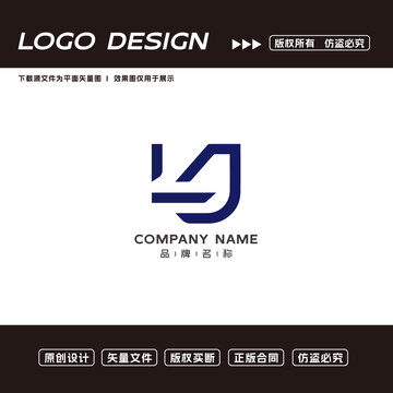 LJ字母logo标志