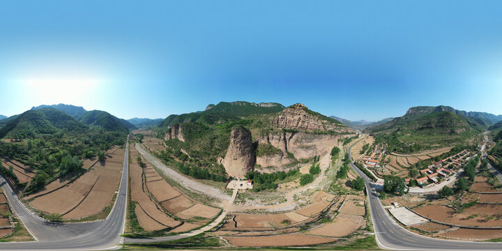 山西左权五指圣迹全景