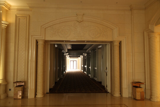 豪华酒店门厅大厅通道过道走廊
