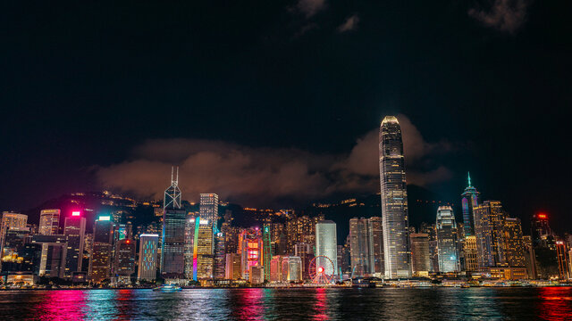 香港维多利亚港夜景