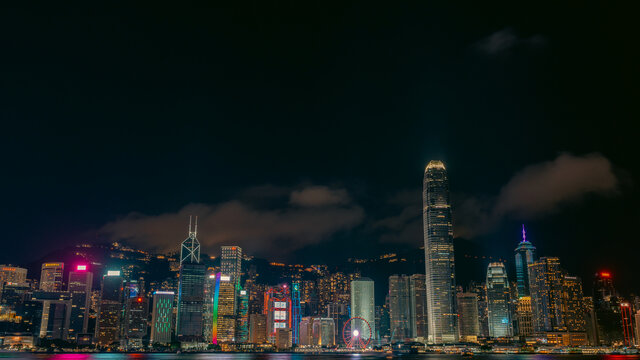 香港维多利亚港夜景