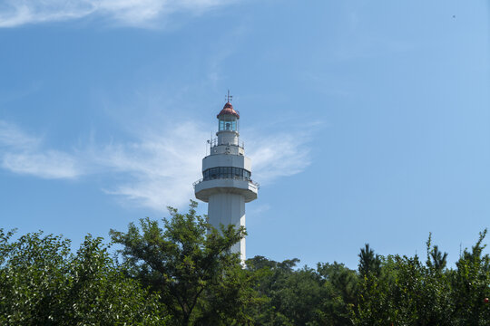 烟台山公园灯塔