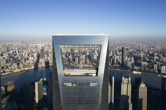 上海环球金融中心航拍风光