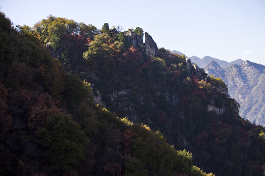 秦岭山色横看成岭侧成峰