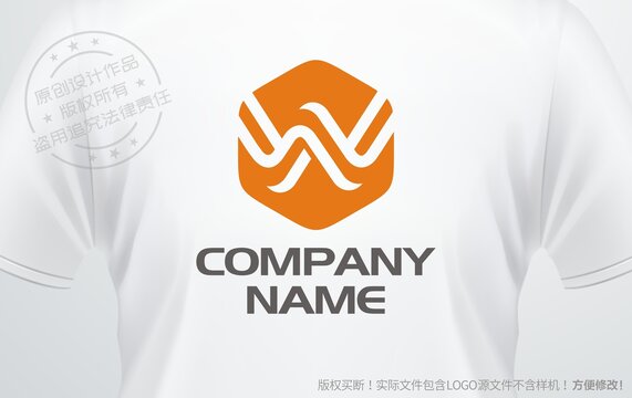 字母W设计logo