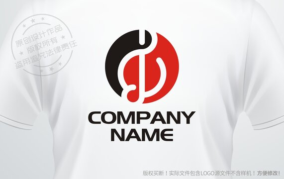 音乐符号logo琴行标志