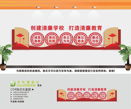 清廉学校清廉教育文化墙