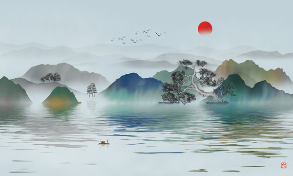 山水画