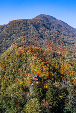 陕西汉中留坝秦岭秋色