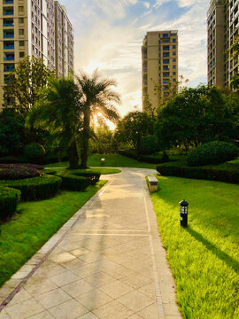 住宅小区内部风景