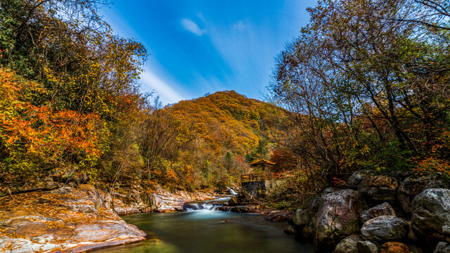 陕西秦岭黄柏塬大箭沟景区