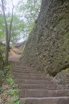 四川剑门关天梯峡登山栈道