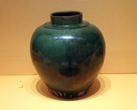 唐代绿釉罐