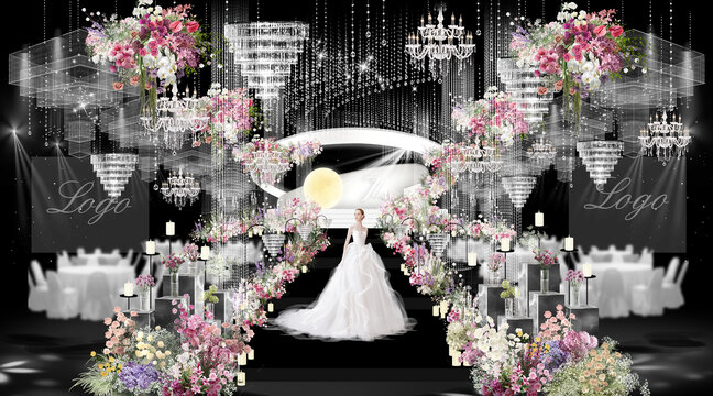韩式水晶花园风婚礼