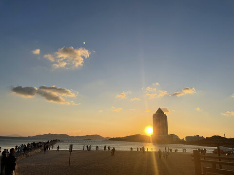 海边朝阳