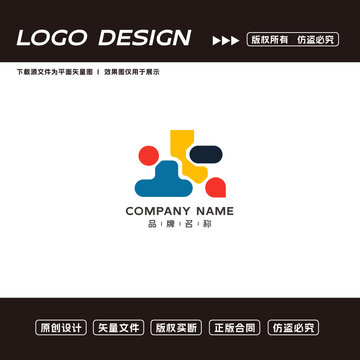 儿童教育logo标志