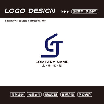 J字母logo标志