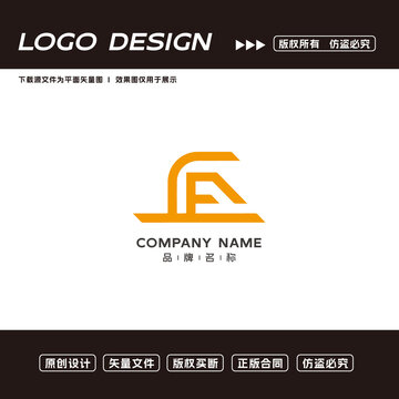 F字母logo标志