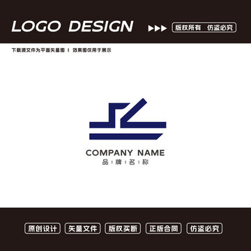SL字母logo标志