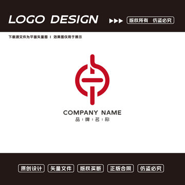 T字母logo标志