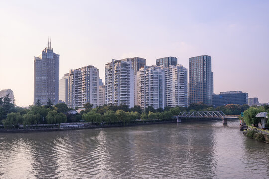 杭州武林广场京杭大运河武林门