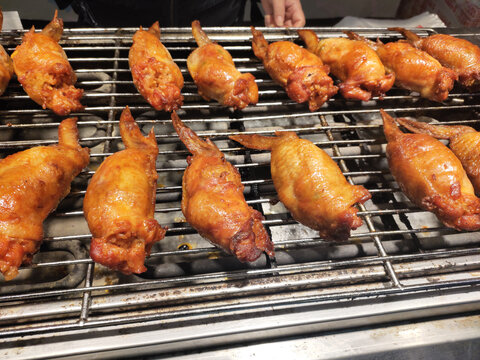 鸡翅包饭特写