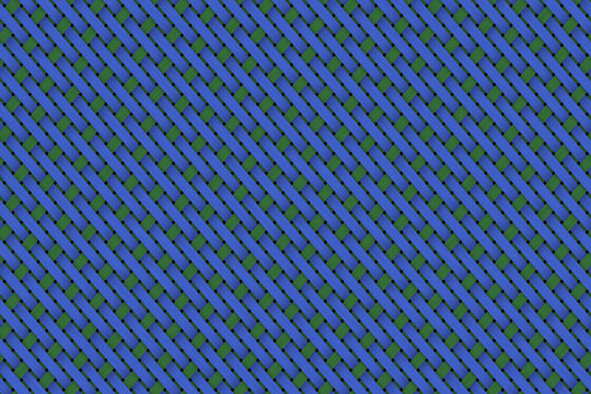 蓝绿交叉编织纹理