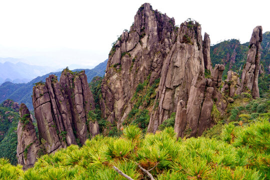 花岗岩峰柱