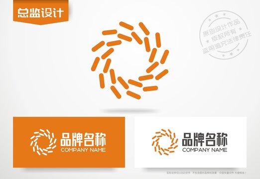 字母O设计互联网logo